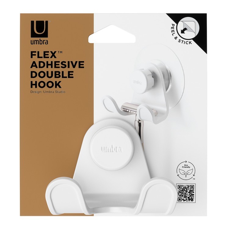 Крючок универсальный flex adhesive, белый (77090) Крючок универсальный flex adhesive, белый (77090)