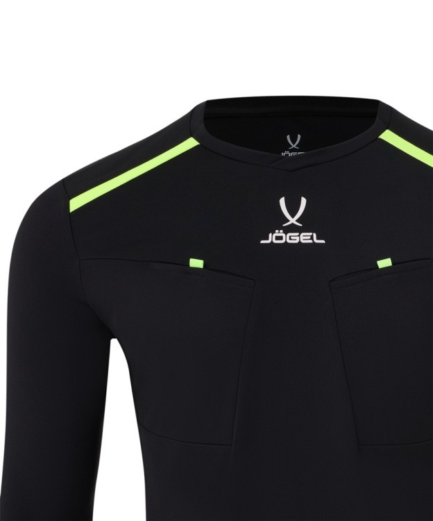 Футболка судейская с длинным рукавом JÖGEL DIVISION PerFormDRY Referee LS Tee, черный (2123322) Футболка судейская с длинным рукавом JÖGEL DIVISION PerFormDRY Referee LS Tee, черный (2123322)