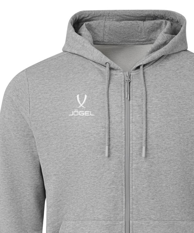 Флисовое худи на молнии ESSENTIAL Cotton Fleece FZ Hoodie, серый меланж (2122116)