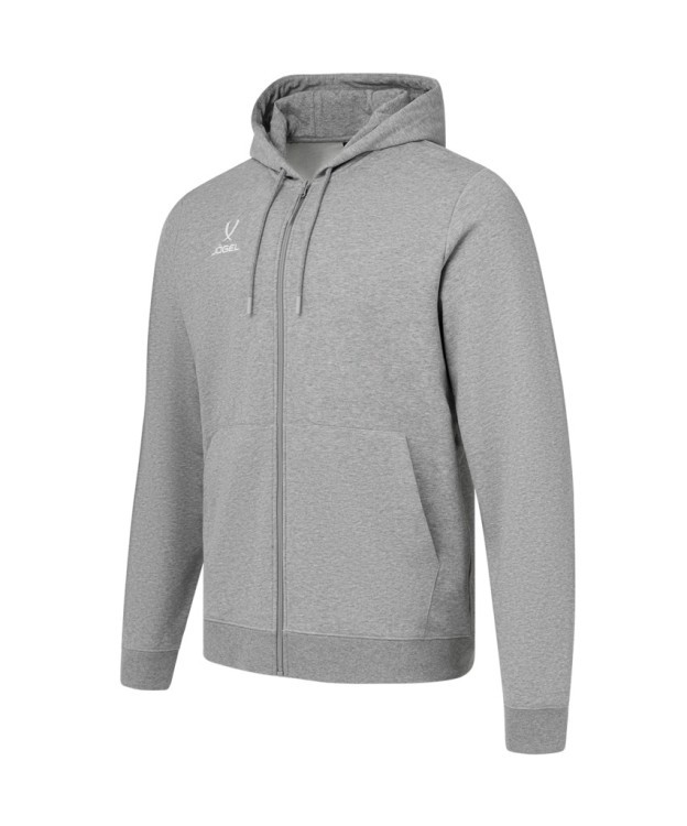 Флисовое худи на молнии ESSENTIAL Cotton Fleece FZ Hoodie, серый меланж (2122116)