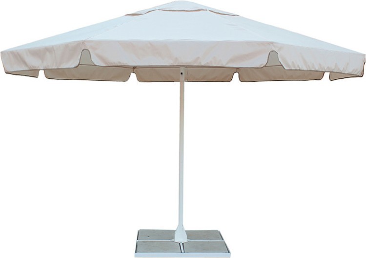 Зонт уличный с воланом Митек 4,0М круглый, стальной каркас, с подставкой (52883)