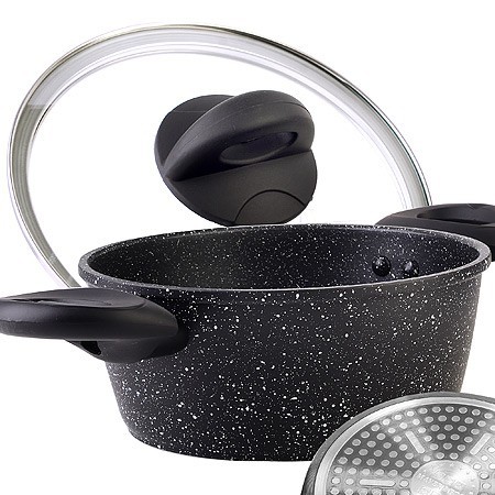 Кастрюля алюм 2.2л 20см МРАМ/КРОШ (25078) Кастрюля алюм 2.2л 20см МРАМ/КРОШ (25078)