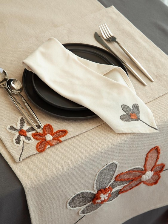 Салфетка под приборы stone flowers из коллекции ethnic, 33х48 см (79777)