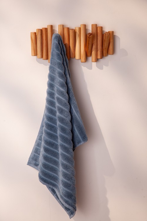 Полотенце банное waves джинсово-синего цвета из коллекции essential, 70х140 см (70639) Полотенце банное waves джинсово-синего цвета из коллекции essential, 70х140 см (70639)