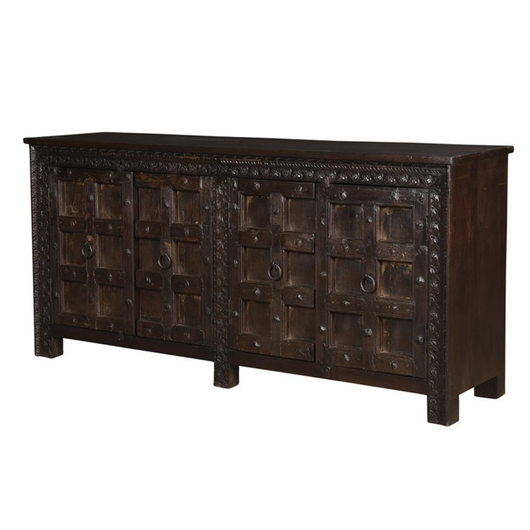 Буфет XIX век, Индия PR45370/4, Массив манго, natural, ROOMERS ANTIQUE