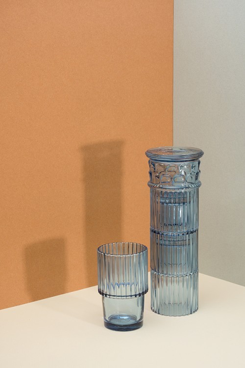 Набор стеклянных бокалов hestia голубой, 4 шт. (60977)