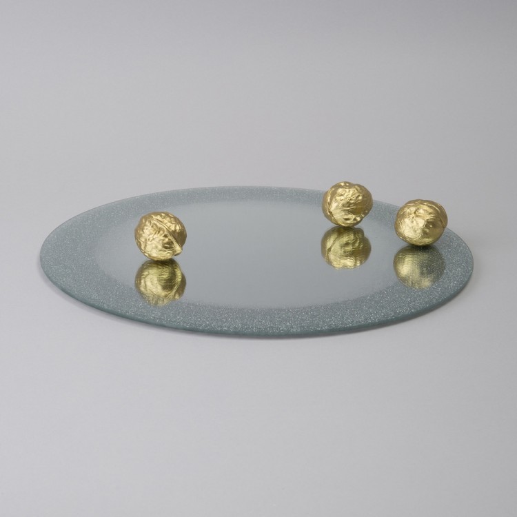 Блюдо сервировочное "silver mirror" 30 см Agness (357-257-1)