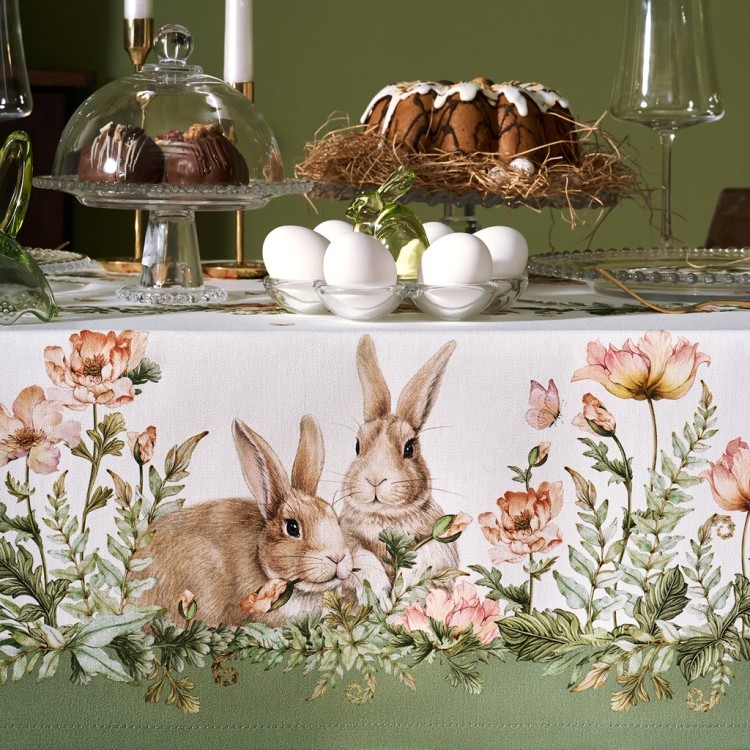 Скатерть "sense" 110х145см ,зеленый, твил100% хлопок с пропиткой Lefard (850-753-20)