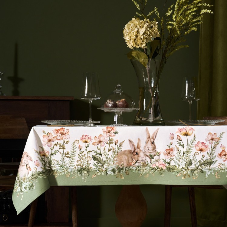 Скатерть "sense" 110х145см ,зеленый, твил100% хлопок с пропиткой Lefard (850-753-20)