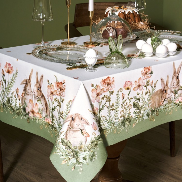 Скатерть "sense" 110х145см ,зеленый, твил100% хлопок с пропиткой Lefard (850-753-20)