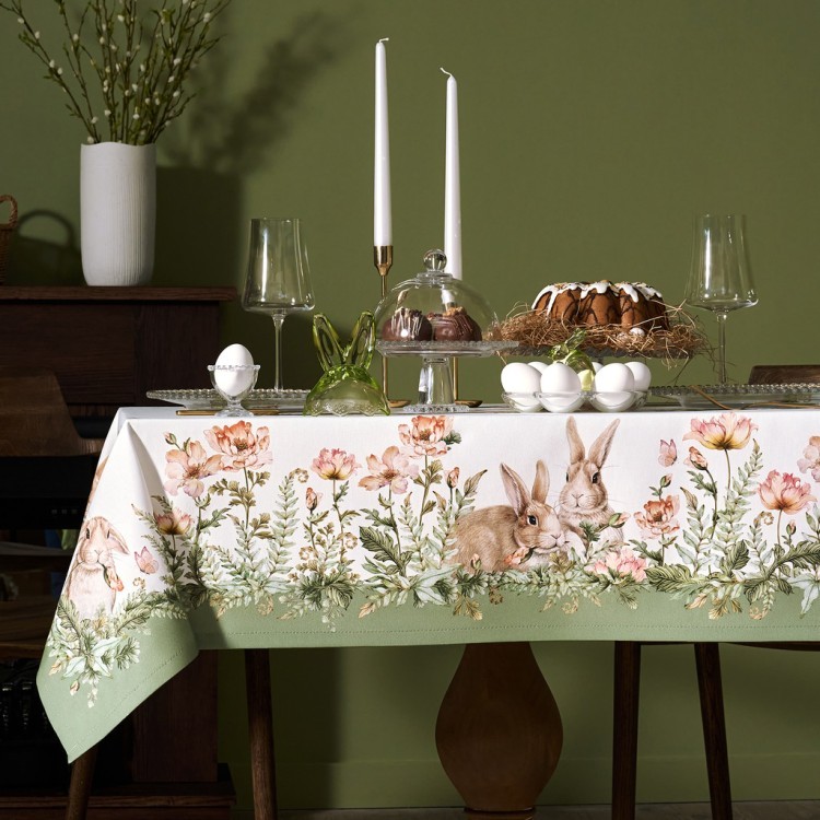 Скатерть "sense" 110х145см ,зеленый, твил100% хлопок с пропиткой Lefard (850-753-20)