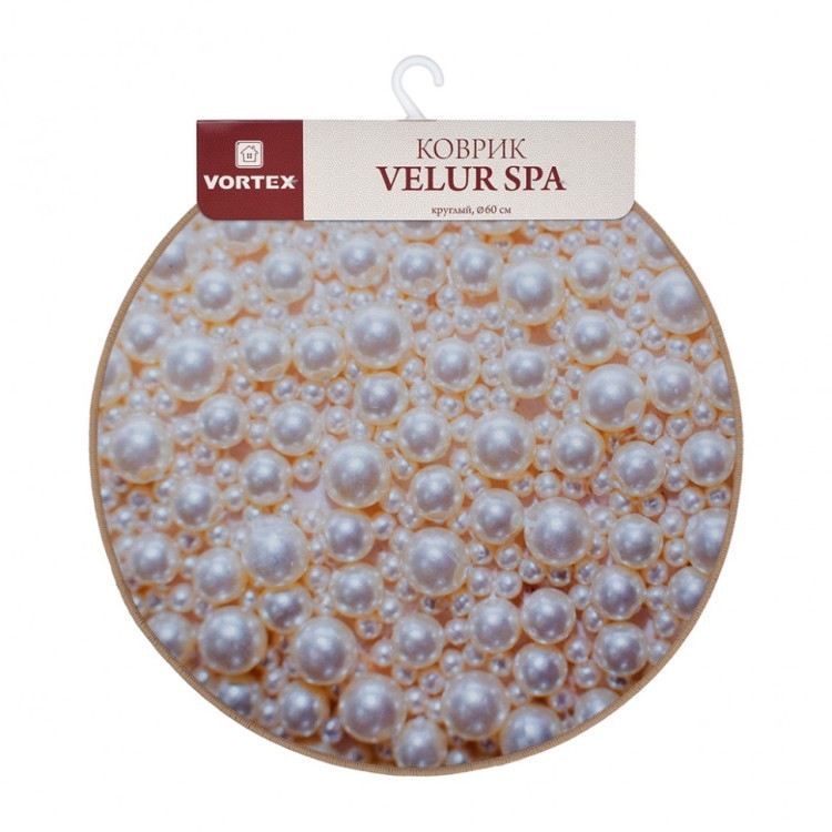 Коврик влаговпитывающий Vortex Velur Spa D60 см Жемчуг 24300 (81450) Коврик влаговпитывающий Vortex Velur Spa D60 см Жемчуг 24300 (81450)