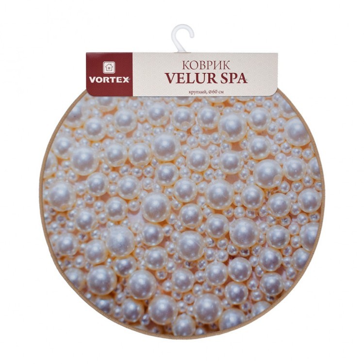 Коврик влаговпитывающий Vortex Velur Spa D60 см Жемчуг 24300 (81450)