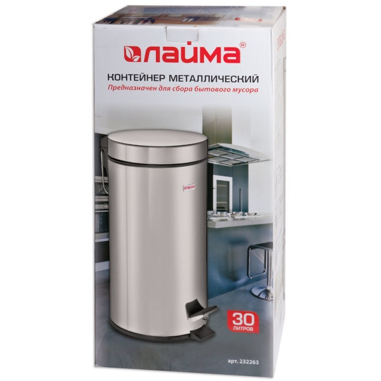 Ведро для мусора с педалью Лайма Classic 30 л 232263 (1) (67126) Ведро для мусора с педалью Лайма Classic 30 л 232263 (1) (67126)