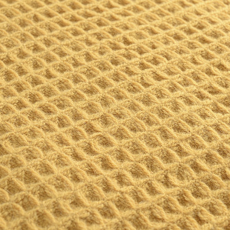 Плед из шерсти цвета охры из коллекции essential, 130х180 см (77088)