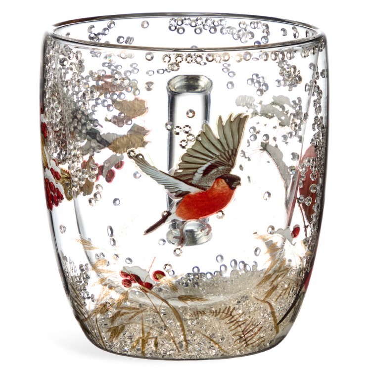 Кружка с двойными стенками "снегири" 410 мл Lefard (887-483)