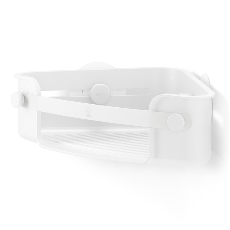 Органайзер для душа угловой flex adhesive, белый (77093)