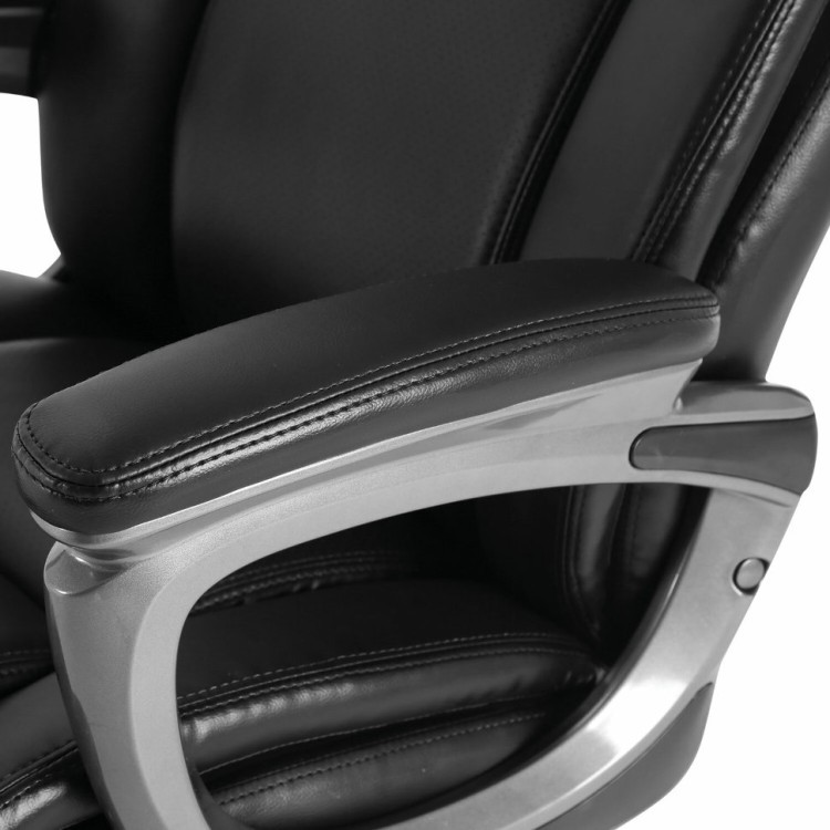 Кресло руководителя Brabix Premium Solid HD-005 до 180 кг кожа черное 531941 (1) (71857)
