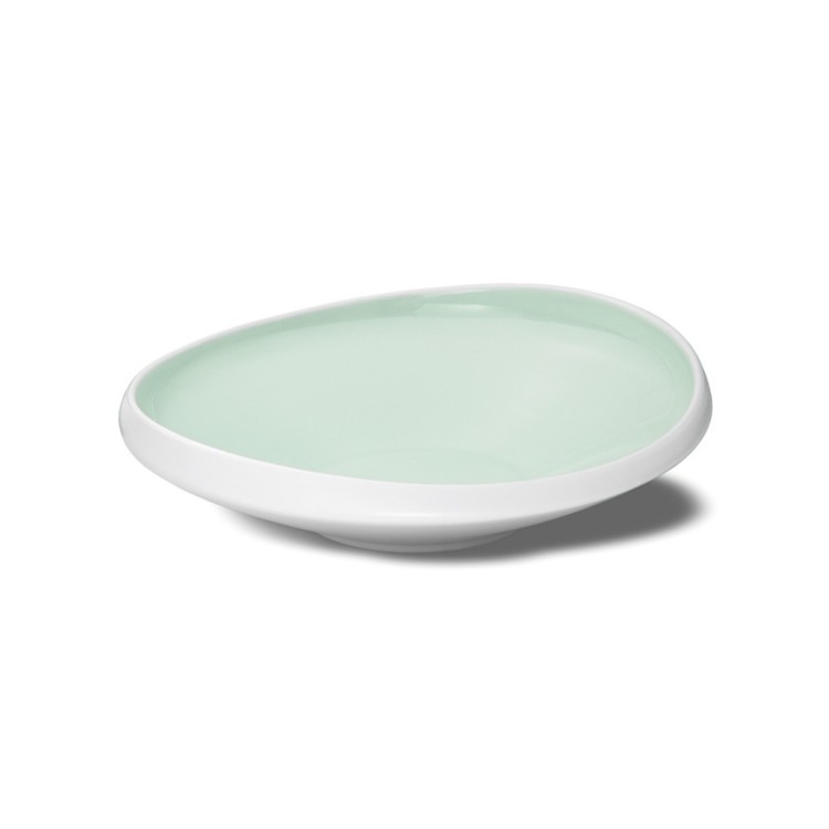 Тарелка LNIN028AQ004260, фарфор, Matt white, aquamarine, LE COQ Тарелка LNIN028AQ004260, фарфор, Matt white, aquamarine, LE COQ