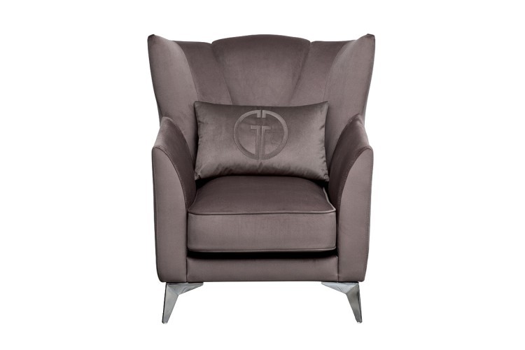 Кресло Siena велюр коричнвый Colt1012-ROSKOR 17 83*82*93см (TT-00016635)