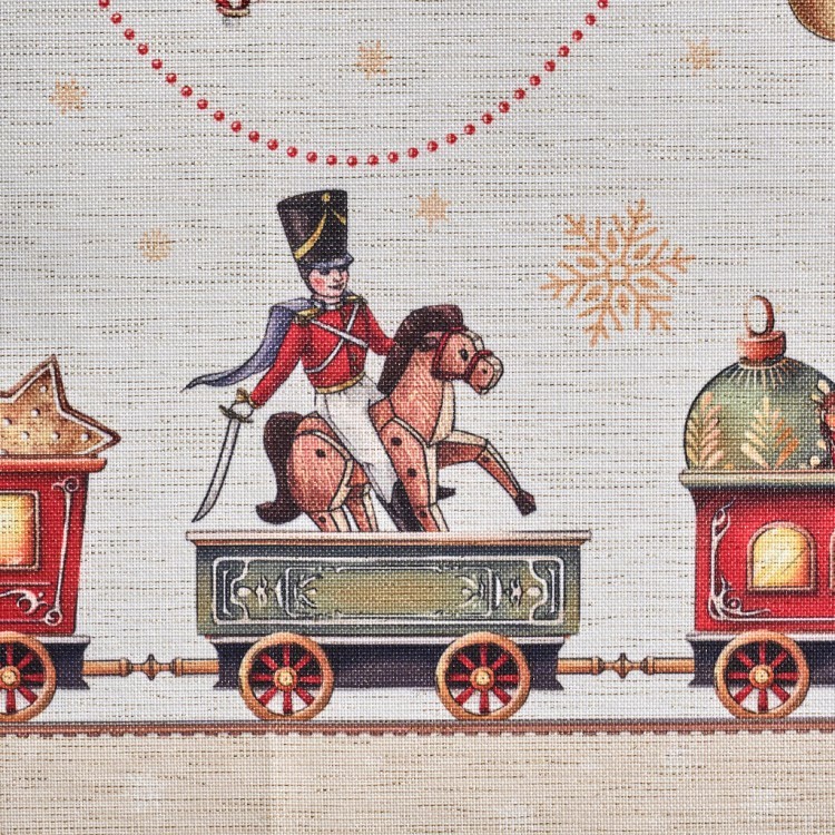 Скатерть  160х220 cm прямоугольная, "щелкунчик" цвет: бежевый, tm lefard, полиэстер 100% Lefard (986-002-20)