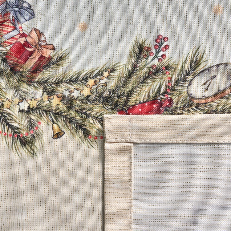 Скатерть  160х220 cm прямоугольная, "щелкунчик" цвет: бежевый, tm lefard, полиэстер 100% Lefard (986-002-20)