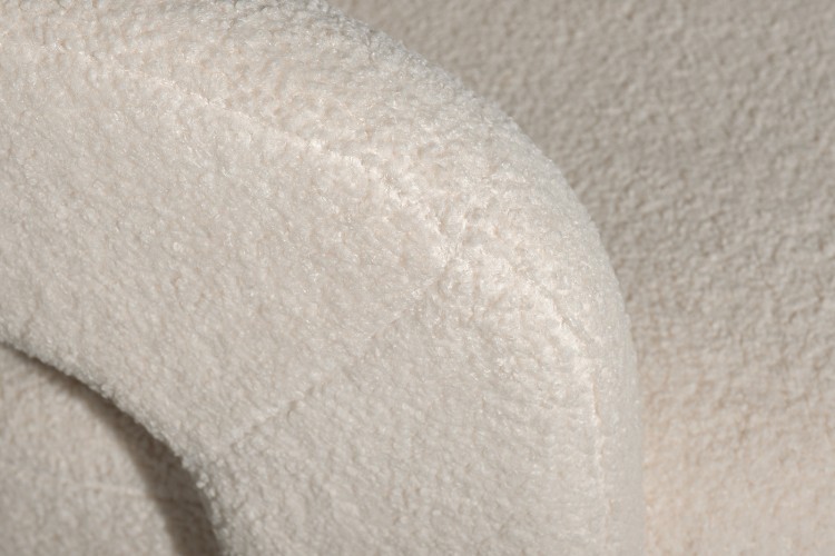 Кресло поворотное Teddy белое 65*70*75см (TT-00014999)