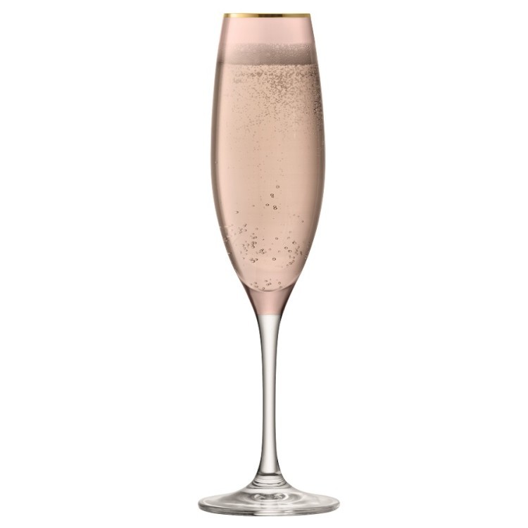 Набор из 2 бокалов флейт для шампанского sorbet 225 мл коричневый (62298)