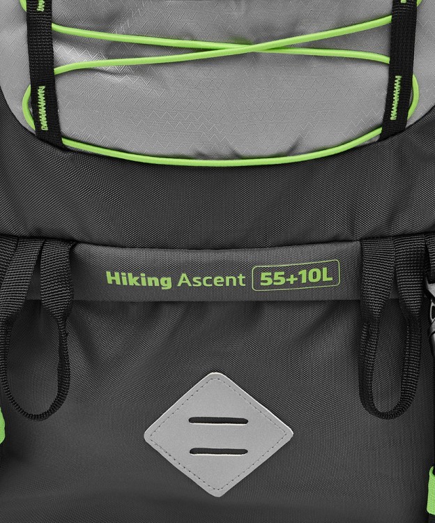 Рюкзак Hiking Ascent, серый, 55+10 л (2115605) Рюкзак Hiking Ascent, серый, 55+10 л (2115605)