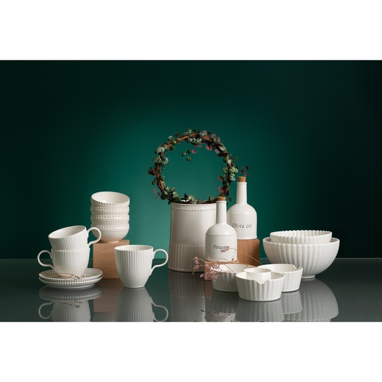 Кружка из фарфора белого цвета из коллекции kitchen spirit, 350 мл (73605)