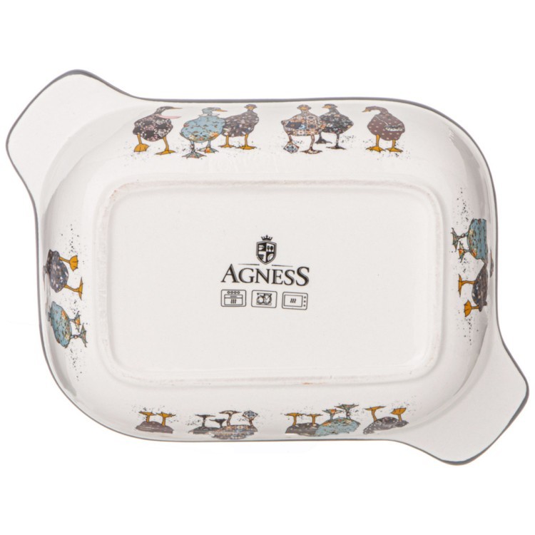 Форма для запекания agness "family farm" 25,5*19*6,5 см Agness (536-275-2)