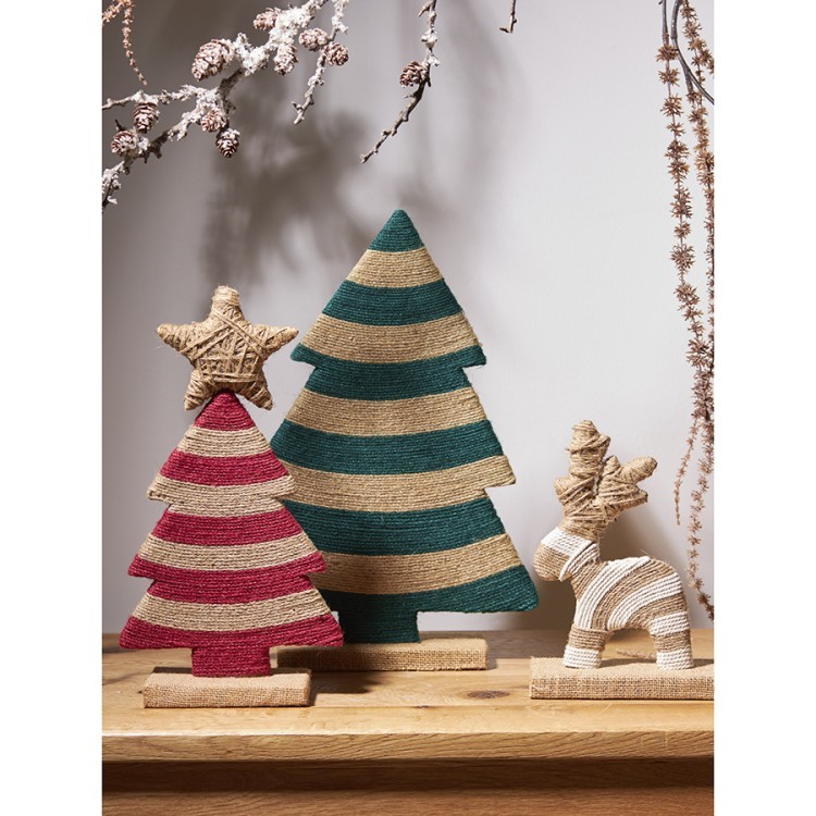 Декор новогодний trendy stripes из джута и гофрированного картона из коллекции new year essential, 39 см (76823) Декор новогодний trendy stripes из джута и гофрированного картона из коллекции new year essential, 39 см (76823)