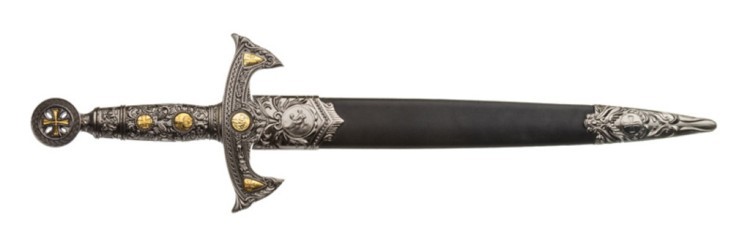 Изделие декоративное "меч короткий" 16*52 см. лезвие 35 см Polite Crafts&gifts (210-126) 