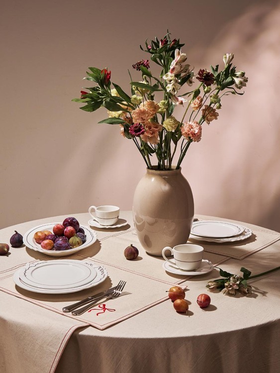 Скатерть fancy bows бежевого цвета из коллекции essential, 180х240 см (79433)