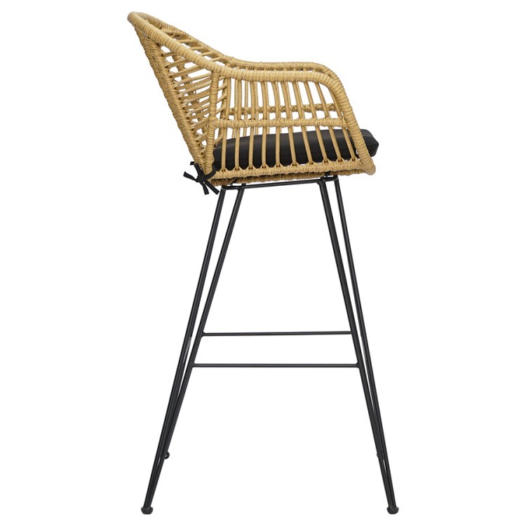 Стул барный vetle bent, ротанг (75830)