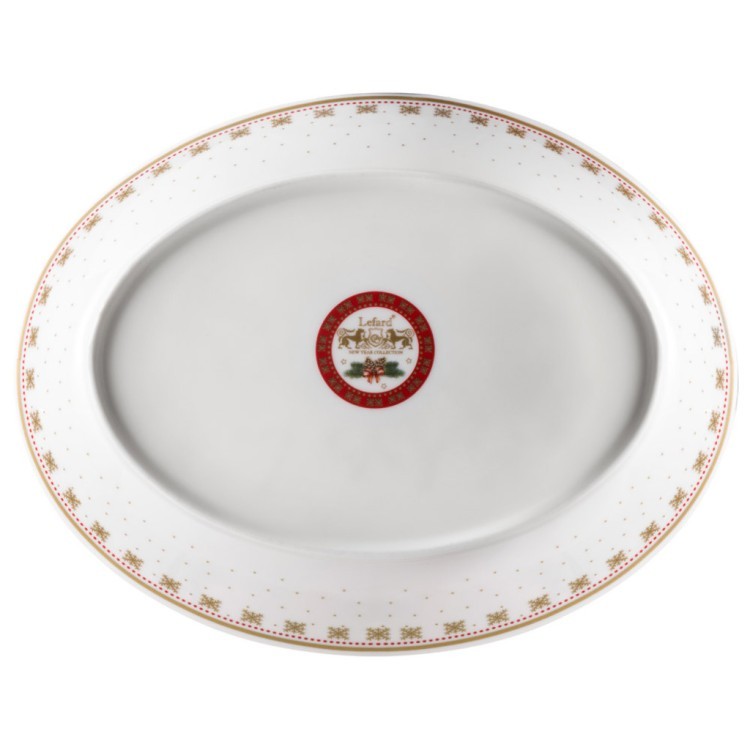 Блюдо lefard "тройка" овальное 25*19,5*4,5 см белое Lefard (85-1648-1)