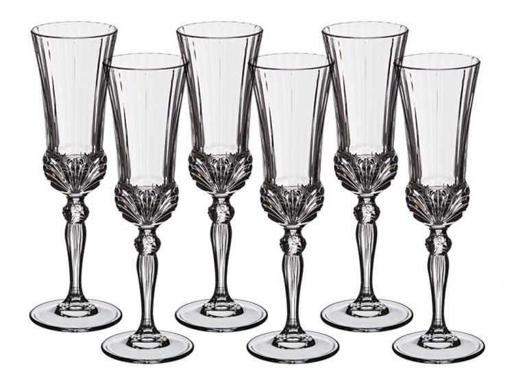 Набор бокалов для шампанского из 6 шт."аурея" 140 мл. RCR (305-093)