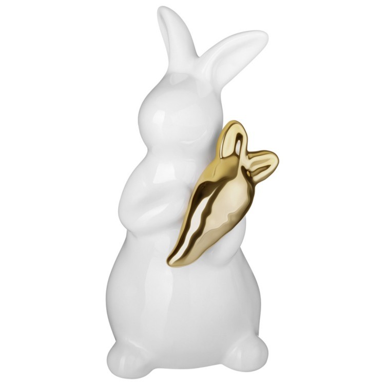 Фигурка кролик с морковкой 6.3*6.3*12.1 см Lefard (146-2269)