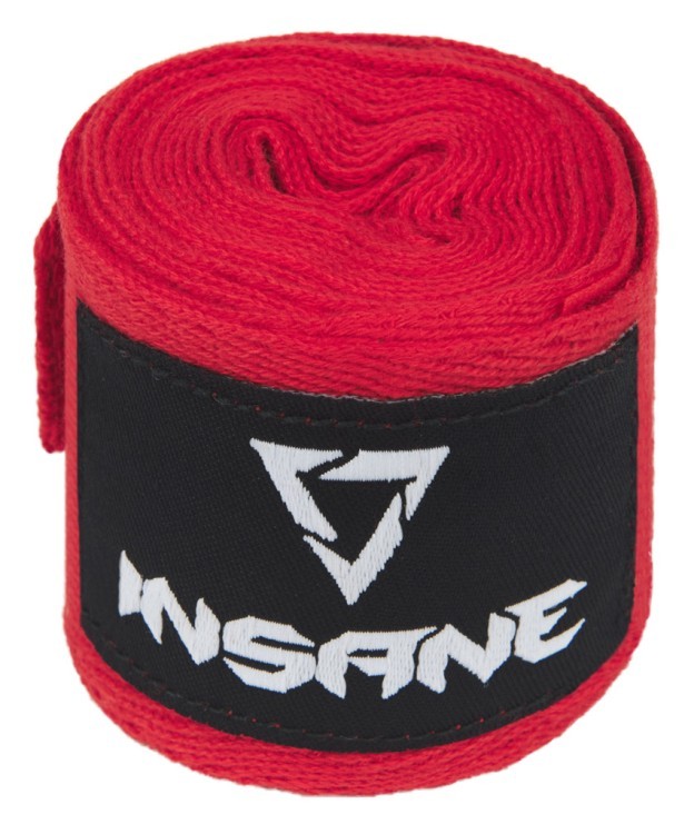 Бинт боксеркий INSANE CRUSHER, хлопок, красный, 4,5 м (2114218) Бинт боксеркий INSANE CRUSHER, хлопок, красный, 4,5 м (2114218)
