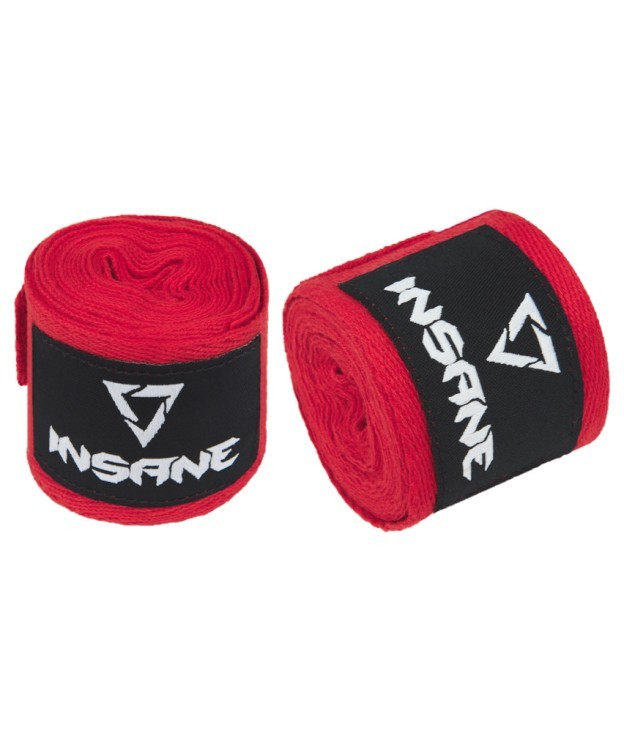 Бинт боксеркий INSANE CRUSHER, хлопок, красный, 4,5 м (2114218) Бинт боксеркий INSANE CRUSHER, хлопок, красный, 4,5 м (2114218)