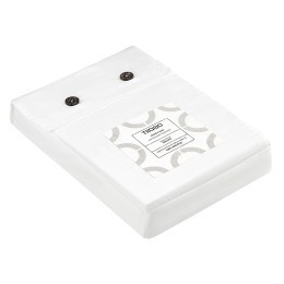 Простыня из премиального сатина белого цвета из коллекции essential, 180х270 см (80537)