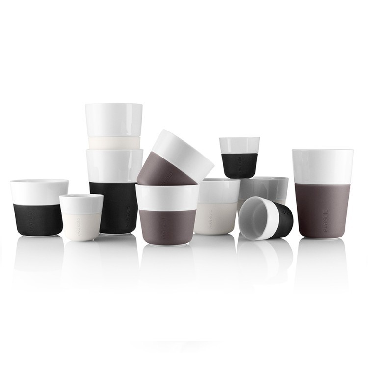 Набор чашек для латте, 360 мл, черный, 2 шт. (51043)