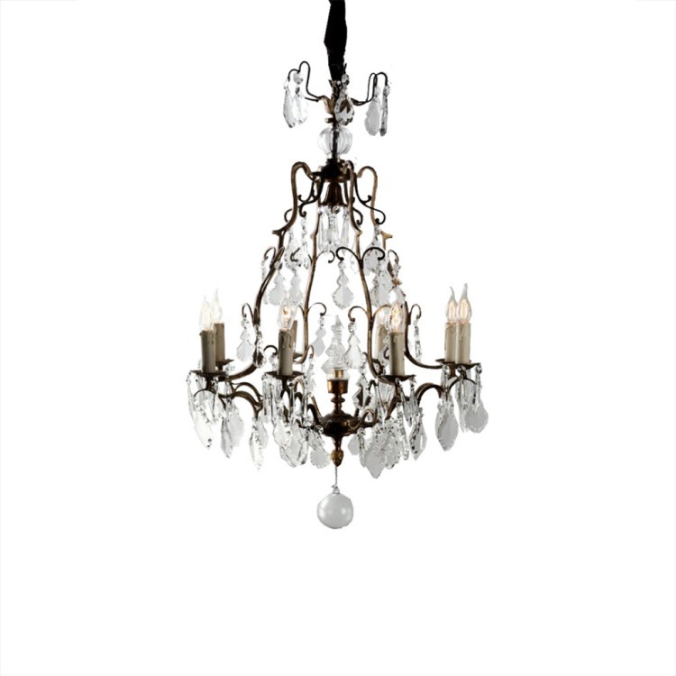 Люстра СhandelierAdele, бронза, стекло, gold/white, ROOMERS FURNITURE