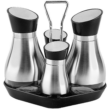 Набор д/специй на подставке 5пр нерж/ст/стекл/пластик/металл (16 специй внутри) Mayer&Boch (31022)