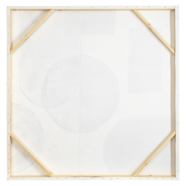 Панно декоративное с ручной росписью by feel, 100х100 см, черно-белое (76483)