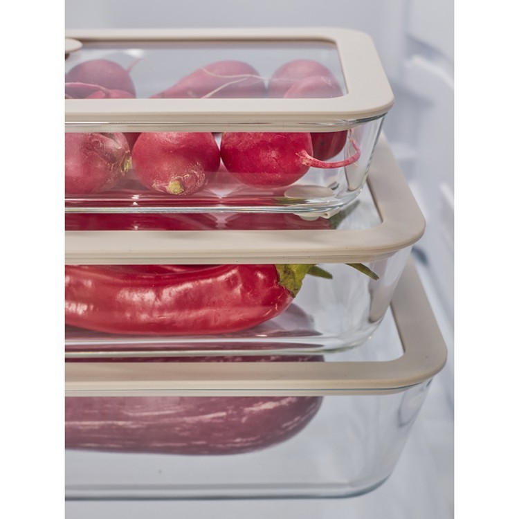 Контейнер для запекания и хранения с вакуумным эффектом vacuum glass, 1,4 л, молочный (78842)