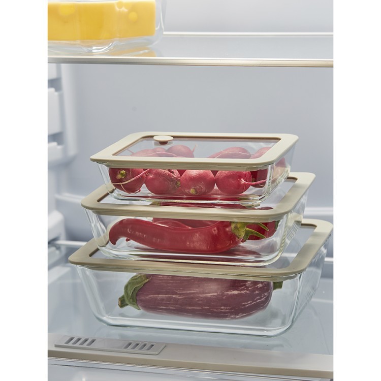 Контейнер для запекания и хранения с вакуумным эффектом vacuum glass, 1,4 л, молочный (78842)