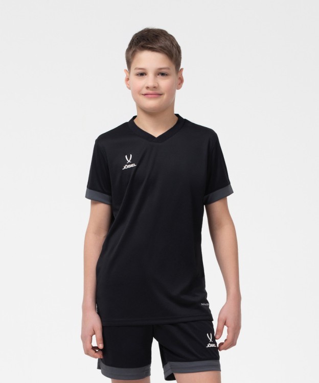 Футболка игровая JOGEL DIVISION PerFormDRY Union Jersey, черный/темно-серый/белый (1751627)