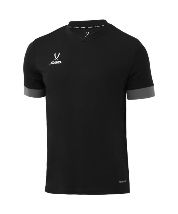 Футболка игровая JOGEL DIVISION PerFormDRY Union Jersey, черный/темно-серый/белый (1751627)