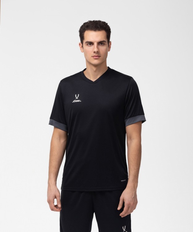 Футболка игровая JOGEL DIVISION PerFormDRY Union Jersey, черный/темно-серый/белый (1751627)